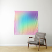 Zachte pasteiachtige regenbooggradiënt wandkleed (In situ)