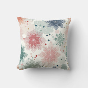 Zachte Pastel Bloem Waterverf Decorative Worp Kuss Kussen