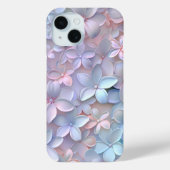 Zachte pastel bloemblaadjes patroon telefoonhoesje Case-Mate iPhone case (Achterkant)