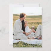 Zachte Pastel Bloemen Bruiloft Save the Date (Achterkant)