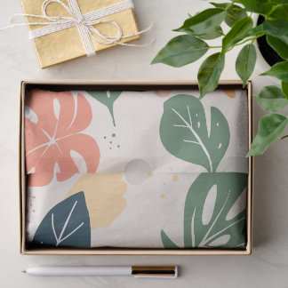 Zachte Pastel Bloemige Whimsy Tissuepapier
