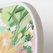 Zachte pastel en aardse tonen, bloementuin pickleball paddle (Links Detail)