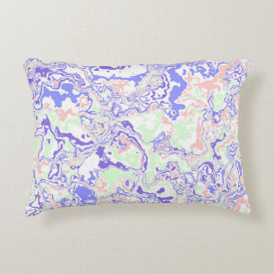 Zachte Pastel Funky Boho Retro Abstract Marmer Accent Kussen