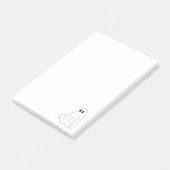Zachte Pastel Geest Patroon Post-it® Notes (Schuin)