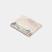 Zachte pastel kerstscène krijgen van een boom post-it® notes (Schuin)