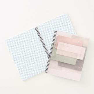 Zachte pastel lagen AI-kunst Notitieboek
