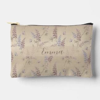 Zachte Pastel Lupine & Vlinderweidepatroon Etui