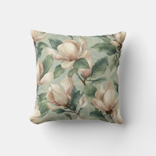Zachte Pastel Magnolia Bloemendesign Kussen