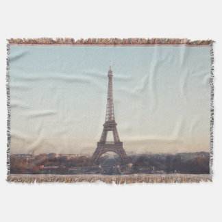 Zachte Pastel Paris Eiffeltoren Kunst Deken