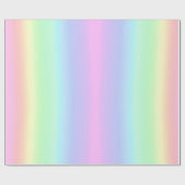 Zachte pastel regenboog esthetische gradiënt cadeaupapier (Vlak)