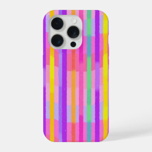 Zachte Pastel Regenboog Strepen iPhone 15 Pro Hoesje