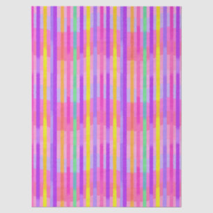 Zachte Pastel Regenboog Strepen Tissuepapier