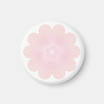 Zachte Pastel Roze Grafische Bloem