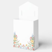 Zachte Pastel  Spring Garden Floral Wedding Bedankdoosjes (Geopend)
