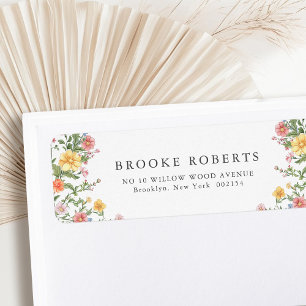 Zachte Pastel Spring Garden Floral Wedding Etiket