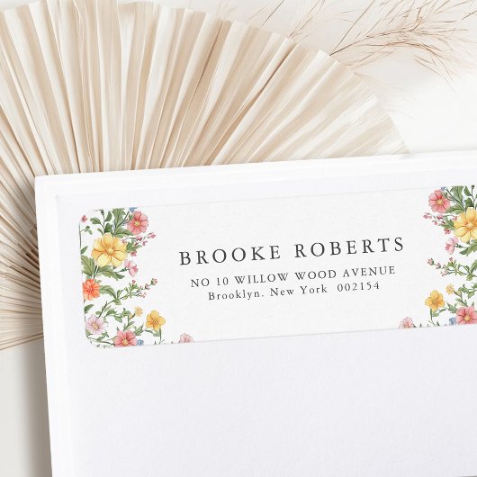 Zachte Pastel  Spring Garden Floral Wedding Etiket