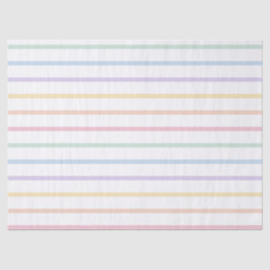 Zachte Pastel Strepen Tissue Papier