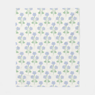 Zachte Pastel Weide Bloemen Fleece Deken