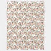 Zachte pastel Windflower Sprays Fleece Deken (Voorkant)