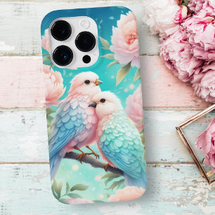 Zachte Pastel Zangvogels Met Pioenrozen Case-Mate iPhone 14 Pro Hoesje