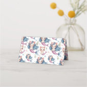 Zachte pastel zeemeermin kitten meisje verjaardag (Achterkant)