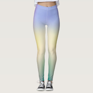 Zachte Pastel Zonsopgang Gradiënt Yoga Leggings