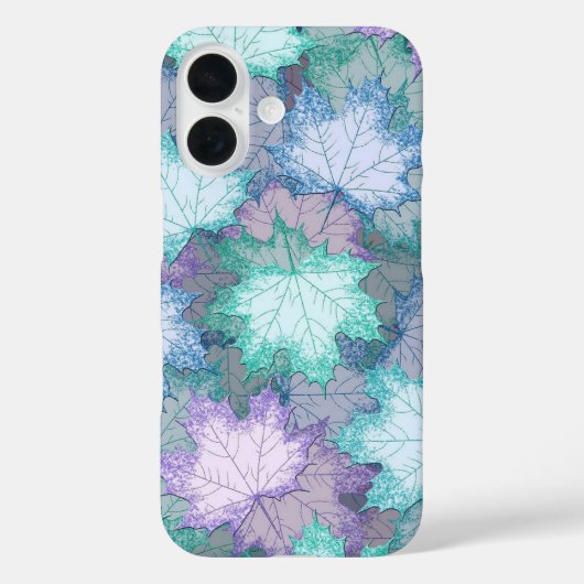 Zachte pastelbladeren Case-Mate iPhone case (Achterkant)