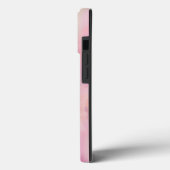 Zachte pastelbloemen monogrammed Case-Mate iPhone case (Achterkant / Links)
