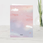 Zachte pasteldromen achtergrond kaart (Achterkant)