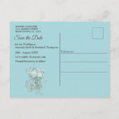 Zachte pastelijns van Sage Green Aankondigingskaart (Achterkant)