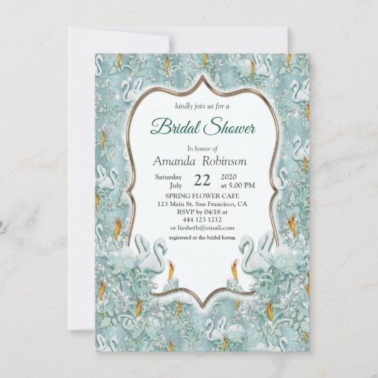 Zachte pastelijns van Sage Green Kaart (Voorkant)