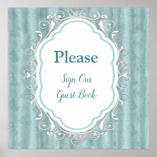 Zachte pastelijns van Sage Green Poster