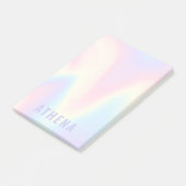 Zachte pastelregenboog, trendy modern minimaal post-it® notes (Schuin)