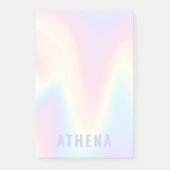 Zachte pastelregenboog, trendy modern minimaal post-it® notes (Voorkant)