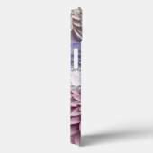 Zachte pastels 3D dahlia's, diamant lijst op maat Case-Mate iPhone Case (Achterkant / Rechts)