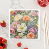 Zachte Pastels Floral Print Servet (Insitu)