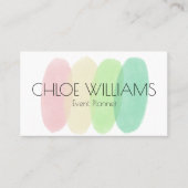 Zachte pastelschilderij Abstract penseel Waterverf Visitekaartje (Voorkant)