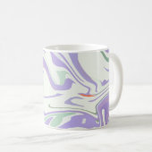 Zachte pastelwervels koffiemok (Voorkant rechts)