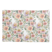 Zachte pastelwindbloemensprays kussensloop (Achterkant)