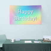 Zachte pasteurgradiënt "Happy Birthday" Spandoek (Beurs)