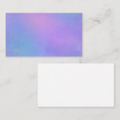 Zachte pastroze, blauw en lavender Visitekaartje (Voorkant / Achterkant)