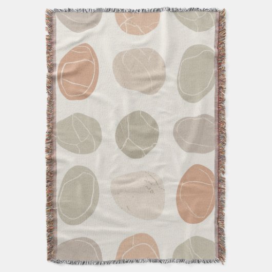 Zachte Pebbles Grid Deken Gezellige Aarde-Geïnspir