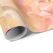 Zachte perzik roze geel Abstract Roos ontwerp Cadeaupapier (Rol Hoek)