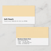 zachte perzik | "Warmte en vreugde" Visitekaartje (Voorkant / Achterkant)