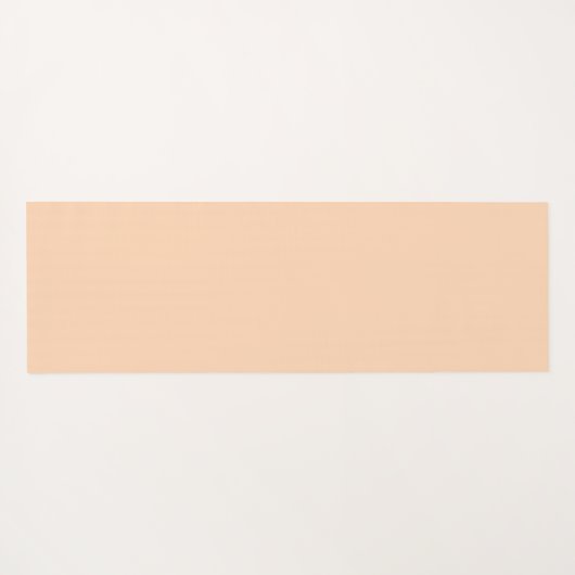 Zachte perzik yoga pose met aangepaste naam yogamat (Achterkant (horizontaal))