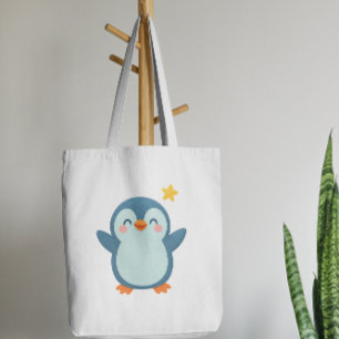 Zachte Pinguïn Cartoon Kinderen Sticker Draagtas