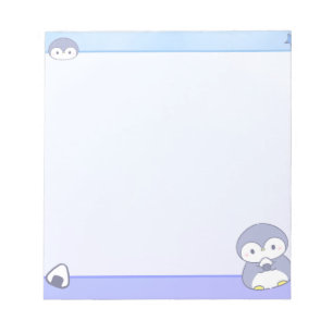 Zachte Pinguïn Notitieblok Cute Pastel Memo Pad