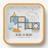 Zachte Play Center Indoor Oerwoud Gym Kinderen van Papieren Bordje (Voorkant)