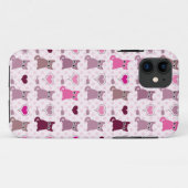 Zachte poes meisjes patroon Case-Mate iPhone case (Achterkant (horizontaal))