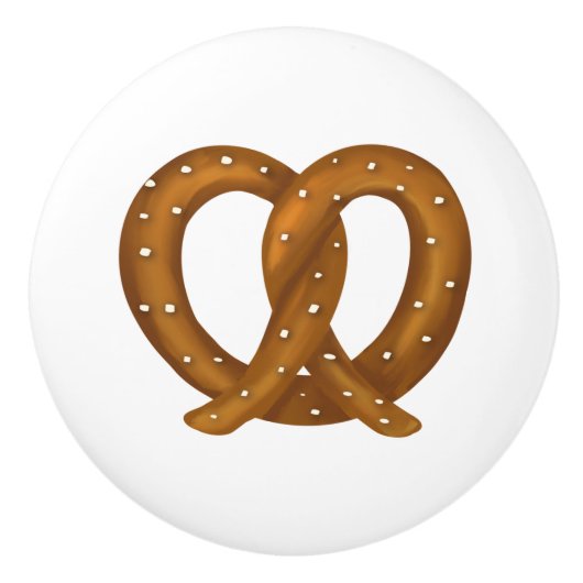 Zachte pretzel eigenzinnige Schattigee hardware Keramische Knop (Voorkant)